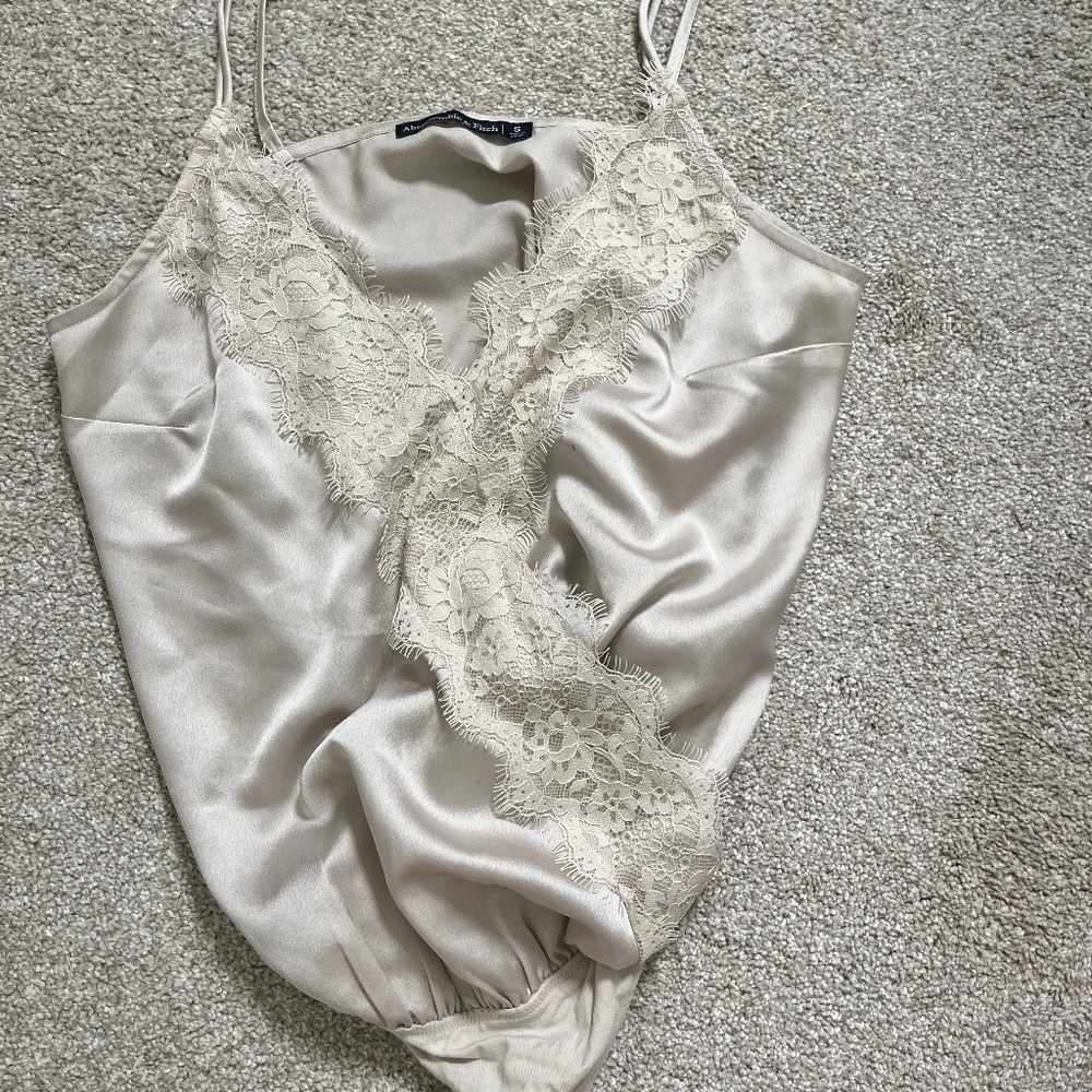 Abercrombie & Fitch size small silk bodysuit tank